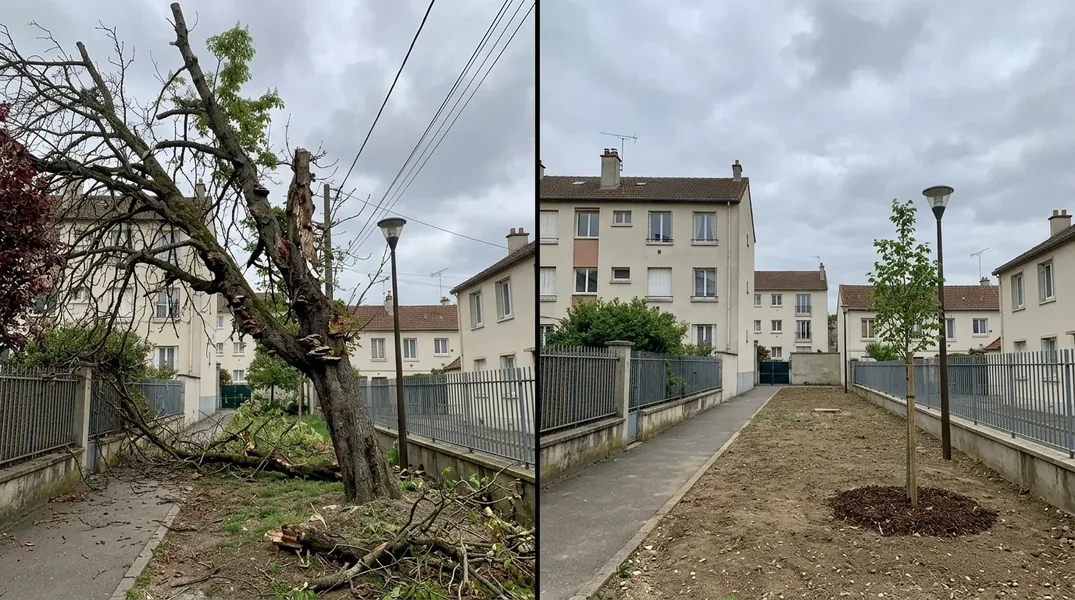 Arbre menaçant de tomber sur une maison au Mans : que faire en urgence ?